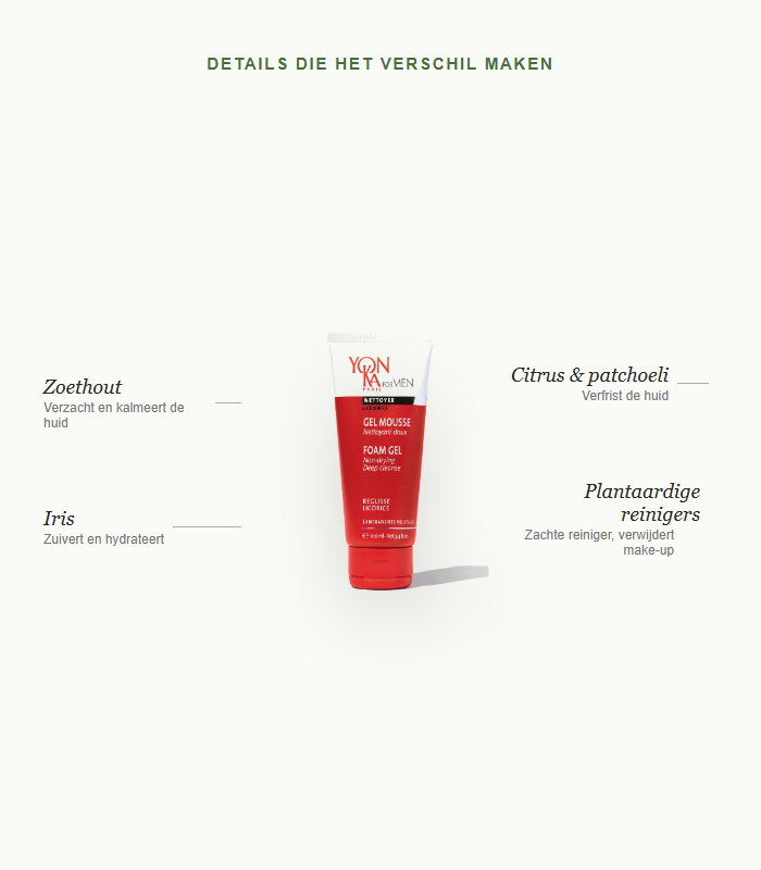 Details die het verschil maken - Men Gel Mousse