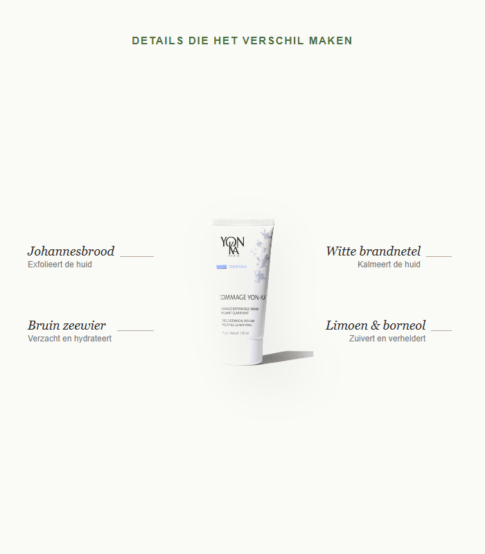 Details die het verschil maken - Gommage
