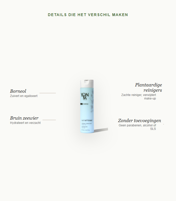 Details die het verschil maken - Lait Nettoyant